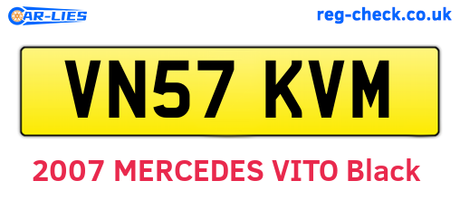 VN57KVM are the vehicle registration plates.