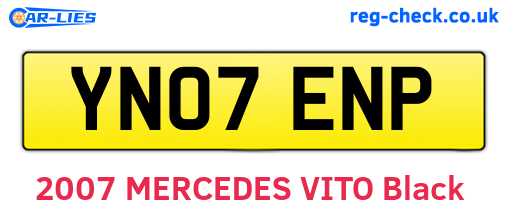 YN07ENP are the vehicle registration plates.