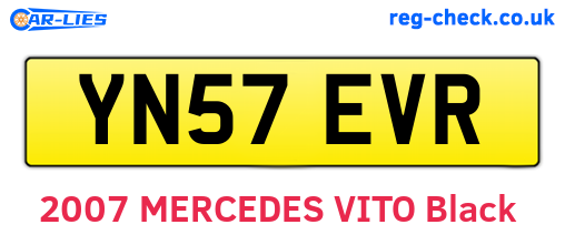 YN57EVR are the vehicle registration plates.
