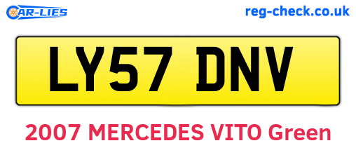 LY57DNV are the vehicle registration plates.