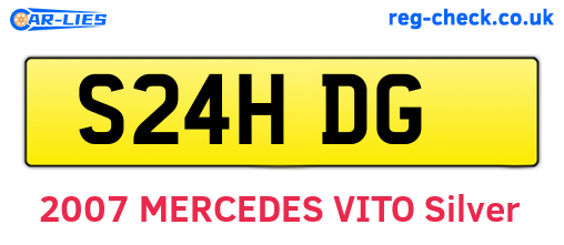 S24HDG are the vehicle registration plates.