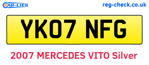 YK07NFG are the vehicle registration plates.