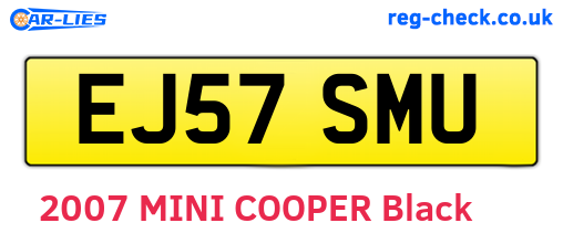 EJ57SMU are the vehicle registration plates.