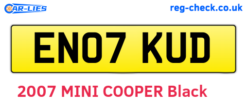 EN07KUD are the vehicle registration plates.