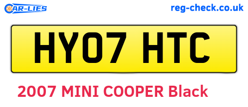 HY07HTC are the vehicle registration plates.