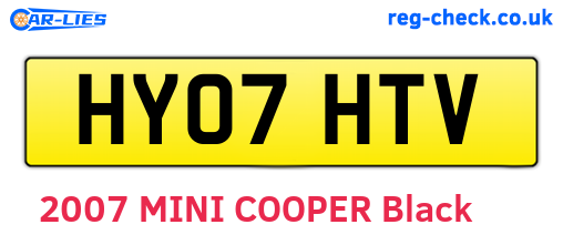 HY07HTV are the vehicle registration plates.