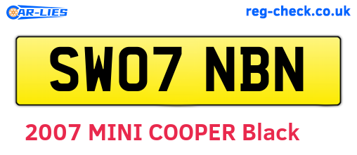 SW07NBN are the vehicle registration plates.