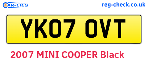 YK07OVT are the vehicle registration plates.