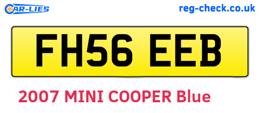 FH56EEB are the vehicle registration plates.