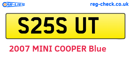 S25SUT are the vehicle registration plates.