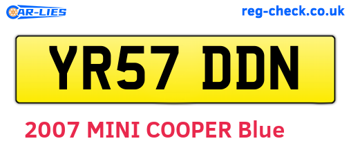 YR57DDN are the vehicle registration plates.