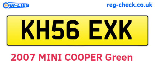 KH56EXK are the vehicle registration plates.