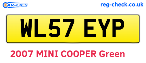 WL57EYP are the vehicle registration plates.