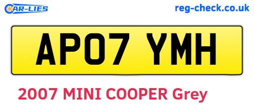 AP07YMH are the vehicle registration plates.