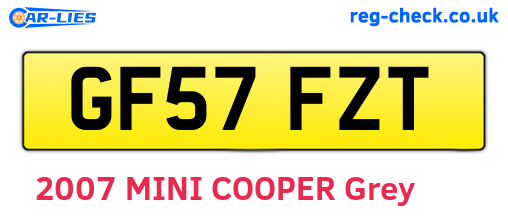 GF57FZT are the vehicle registration plates.