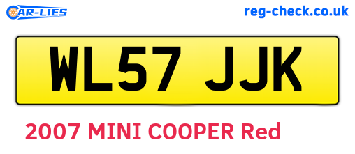 WL57JJK are the vehicle registration plates.