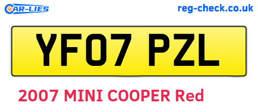 YF07PZL are the vehicle registration plates.