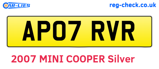 AP07RVR are the vehicle registration plates.