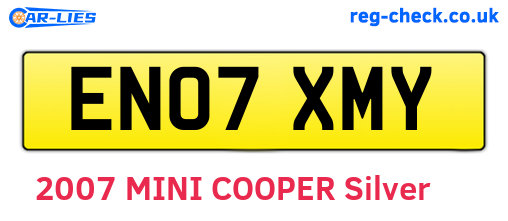 EN07XMY are the vehicle registration plates.