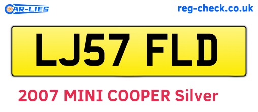 LJ57FLD are the vehicle registration plates.