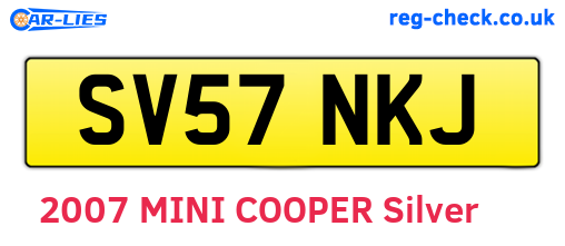 SV57NKJ are the vehicle registration plates.