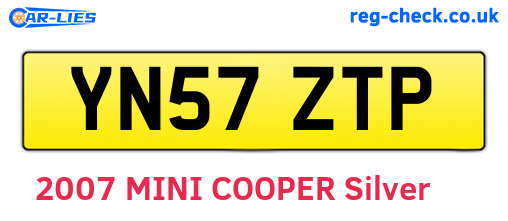 YN57ZTP are the vehicle registration plates.