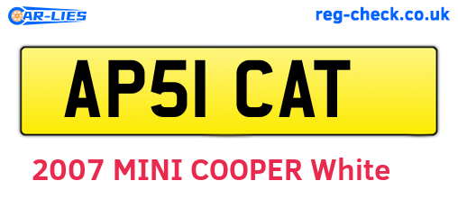 AP51CAT are the vehicle registration plates.