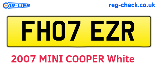 FH07EZR are the vehicle registration plates.