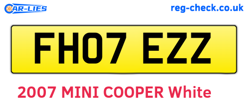 FH07EZZ are the vehicle registration plates.