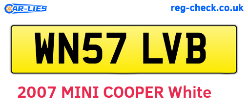 WN57LVB are the vehicle registration plates.