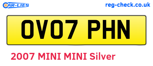 OV07PHN are the vehicle registration plates.