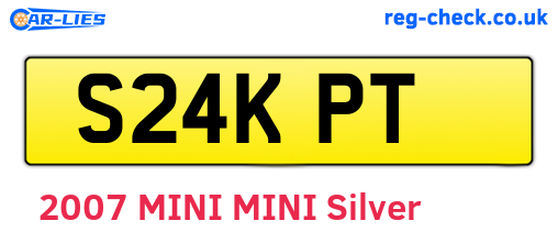 S24KPT are the vehicle registration plates.