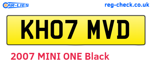 KH07MVD are the vehicle registration plates.