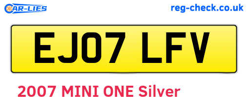 EJ07LFV are the vehicle registration plates.