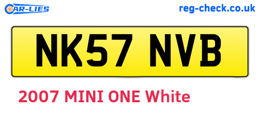 NK57NVB are the vehicle registration plates.