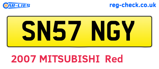 SN57NGY are the vehicle registration plates.