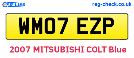 WM07EZP are the vehicle registration plates.