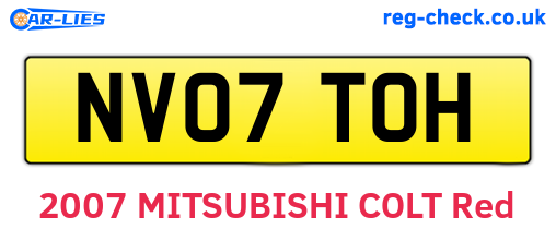 NV07TOH are the vehicle registration plates.