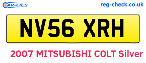 NV56XRH are the vehicle registration plates.