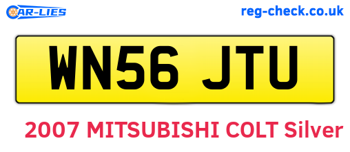 WN56JTU are the vehicle registration plates.