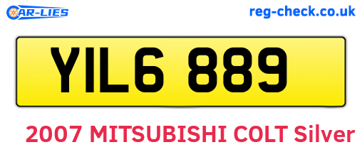 YIL6889 are the vehicle registration plates.