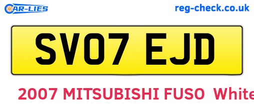 SV07EJD are the vehicle registration plates.