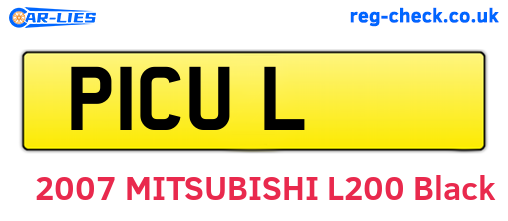 P1CUL are the vehicle registration plates.