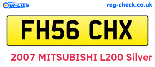FH56CHX are the vehicle registration plates.