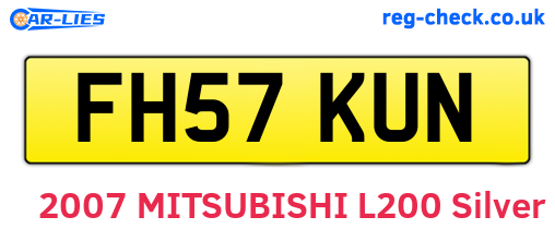 FH57KUN are the vehicle registration plates.