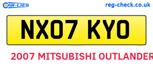 NX07KYO are the vehicle registration plates.