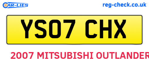 YS07CHX are the vehicle registration plates.
