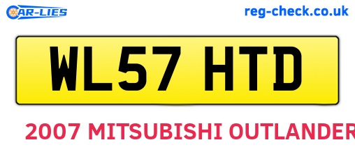 WL57HTD are the vehicle registration plates.
