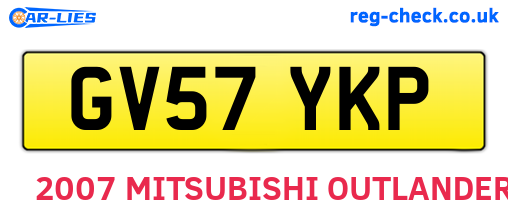 GV57YKP are the vehicle registration plates.