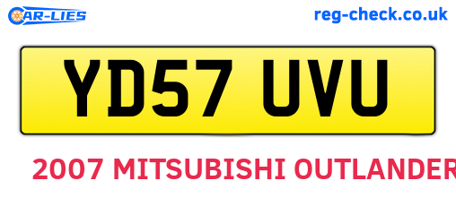 YD57UVU are the vehicle registration plates.